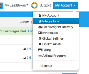 Leadpages Infusionsoft Integration